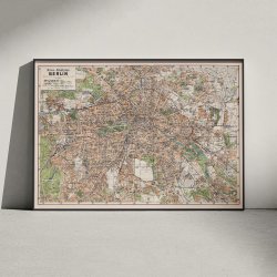 Silva-Stadtplan Berlin 1934 - Bykort