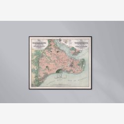 Plan der Stadt Constantinopel 1863 - Bykort