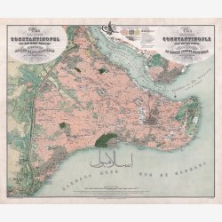 Plan der Stadt Constantinopel 1863 - Bykort