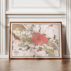 Berlin und Charlottenburg 1857 - Bykort