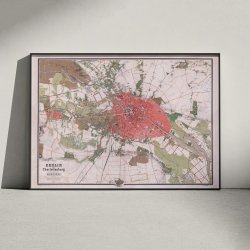 Berlin und Charlottenburg 1857 - Bykort