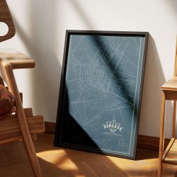 Plan of the city of Bangkok 1917 - Bykort