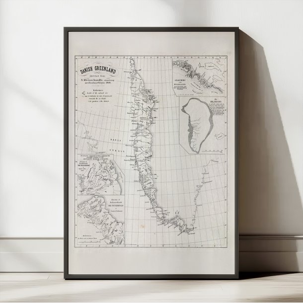 Kort over Grnland 1866