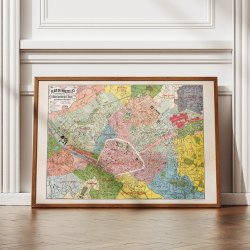 Plan de Bruxelles et ses faubourgs 1910 - Bykort