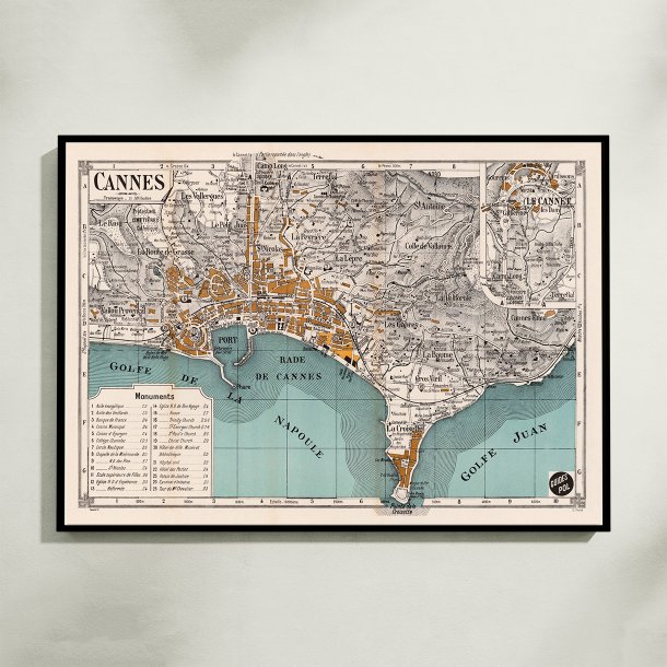 Cannes 1932 - Bykort