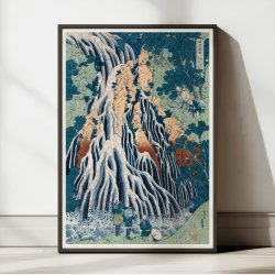 Shimotsuke kurokami-yama kurifuri no taki ca. 1833 - Japansk tr�snit