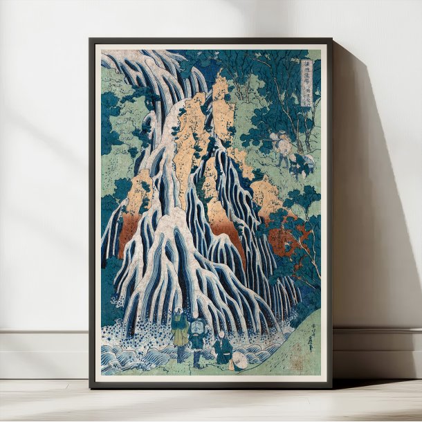 Shimotsuke kurokami-yama kurifuri no taki ca. 1833 - Japansk tr�snit