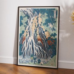 Shimotsuke kurokami-yama kurifuri no taki ca. 1833 - Japansk tr�snit