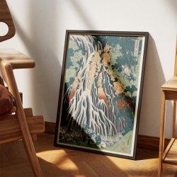 Shimotsuke kurokami-yama kurifuri no taki ca. 1833 - Japansk tr�snit