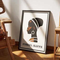 Kaffepigen - Cirkel Kaffe 1955 - Reklameplakat