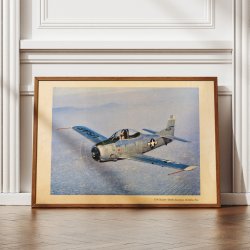 T-28 Trainer 1950-1960 - Luftfartsplakat