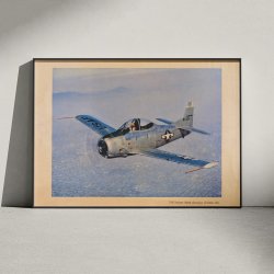 T-28 Trainer 1950-1960 - Luftfartsplakat