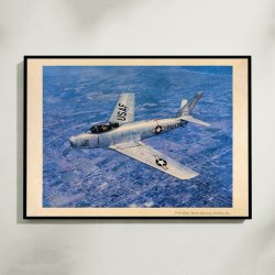 F-86 Sabre 1950-1960 - Luftfartsplakat