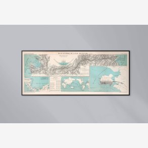 Plan g�n�ral du Canal de Panama 1886 - Landkort