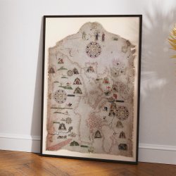 Chart of the Mediterranean, Black Sea, and the Atlantic Ocean 1559 - S�fartskort