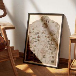 Chart of the Mediterranean, Black Sea, and the Atlantic Ocean 1559 - S�fartskort