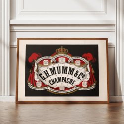 G.H. Mumm &amp; Co., champagne 1876 - Reklameplakat