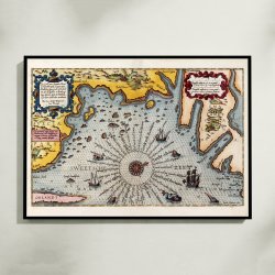 Sveriges s�kyst: Lucas Waghenaer 1586