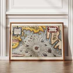 Sveriges s�kyst: Lucas Waghenaer 1586