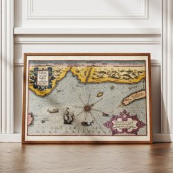 Danmark og Sveriges kyster 1586 - S�kort