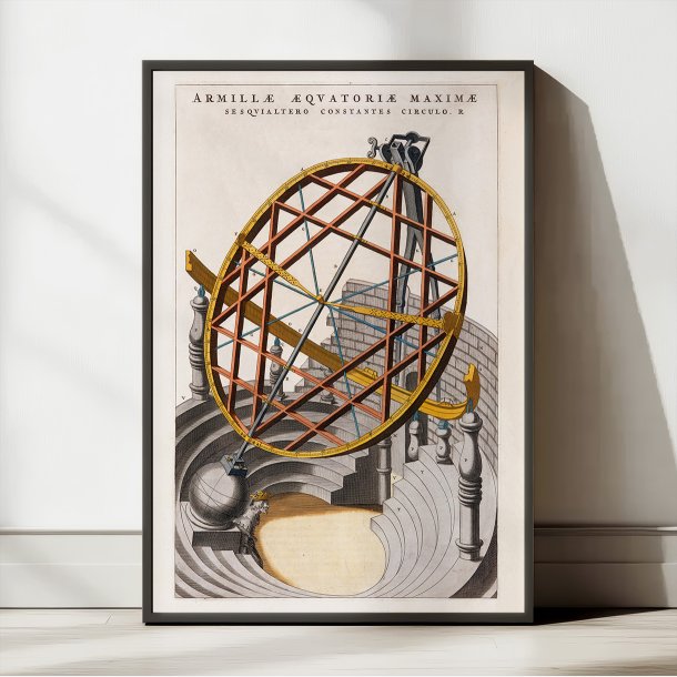 Tycho Brahes store �kvatorial-armillarsf�re 1662 - Astronomi