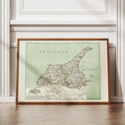 Kort over den nordlige del af Vendsyssel  1873