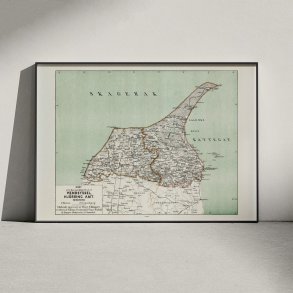 Kort over den nordlige del af Vendsyssel  1873