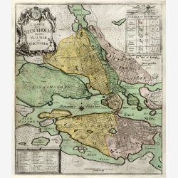 Charta Stockholm 1751 - Bykort