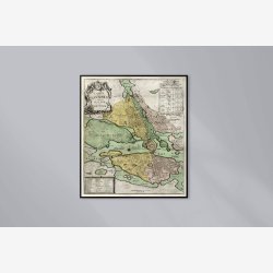 Charta Stockholm 1751 - Bykort