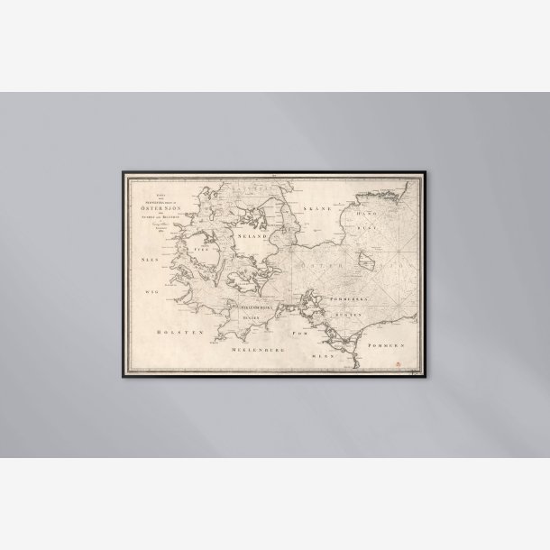 �ster Sj�n 1820 - Syd westra Del - S�kort