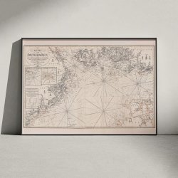 Kaart over �sters�en 1847 - S�kort