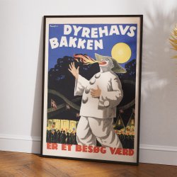 Cirkusplakater: Dyrehavsbakken - Plakat