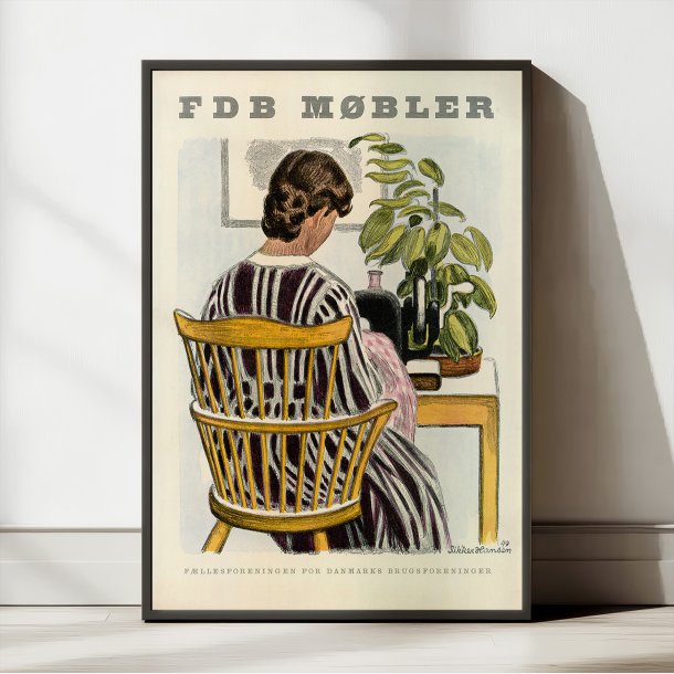 FDB M�bler 1950 - Aage Siker Hansen - Plakat