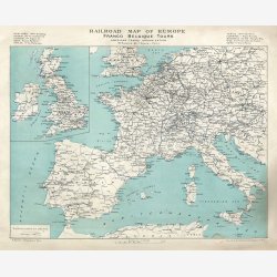 Railroad map of Europe 192 - Jernbanekort