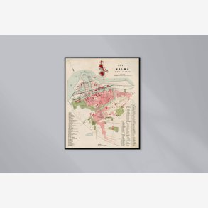 Karta �fver Malm� 1881 - Bykort