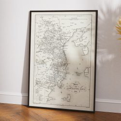 Kort over Aarhus Amt 1829 - Administrativt kort