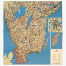 V�gkarta �ver Sverige 1949 - Vejkort