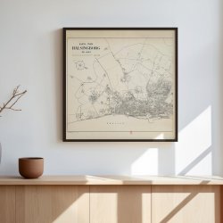 Karta �ver H�lsingborg 1943 - Bykort