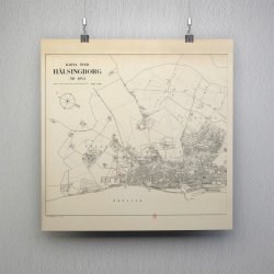 Karta �ver H�lsingborg 1943 - Bykort