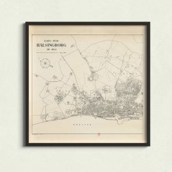 Karta �ver H�lsingborg 1943 - Bykort