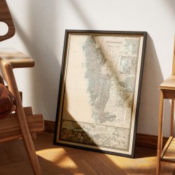 G�theborgs och Bohus L�n 1859 - Landkort