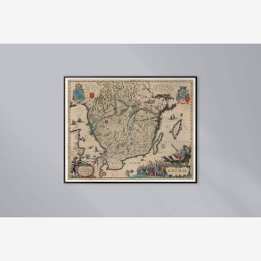 Gothia 1658 - Landkort