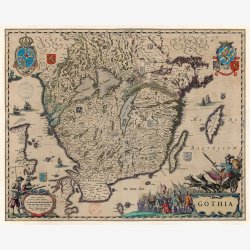 Gothia 1658 - Landkort