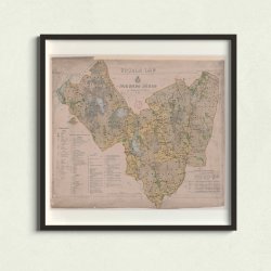 Upsala l�n: Norunda h�rad 1862 - Landkort