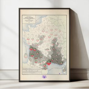 Vinlus - L'invasion phyllox�rique 1881 - Vinkort