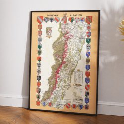 Vignoble alsacien 1949 - Vinkort