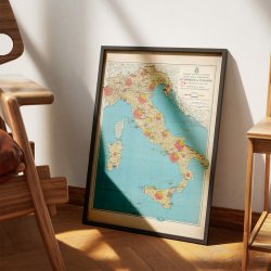 Vitivinicola italiana 1932 - Carta della produzione - Vinkort