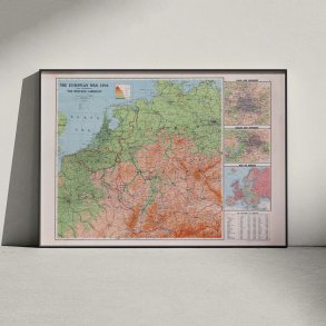 Den Europ�iske Krig 1914 - Krigskort