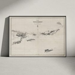 Dansk Vestindien med nabolande 1849 - Sfartskort