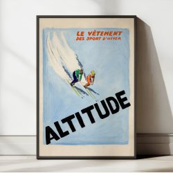 Altitude: Vintermode i h�jderne 1930 - Reklameplakat